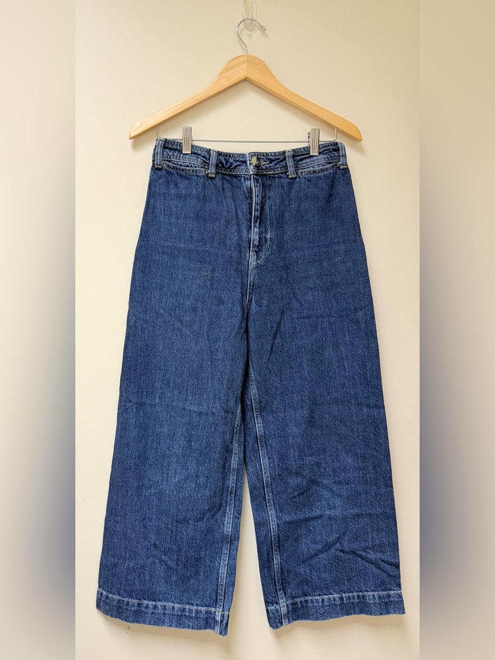 We The Free Wide Leg High-Waist Blue Denim Jeans🔷